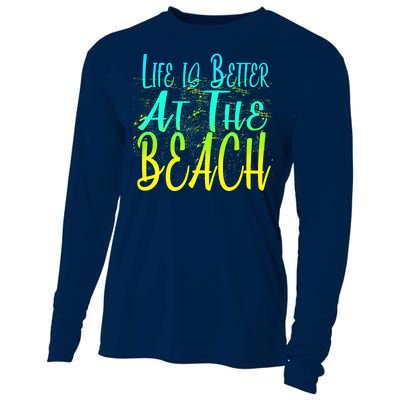 Life Is Better At The Beach Cooling Performance Long Sleeve Crew