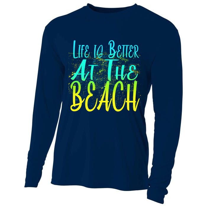 Life Is Better At The Beach Cooling Performance Long Sleeve Crew