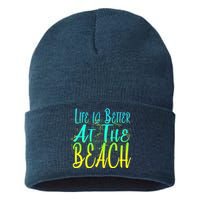 Life Is Better At The Beach Sustainable Knit Beanie