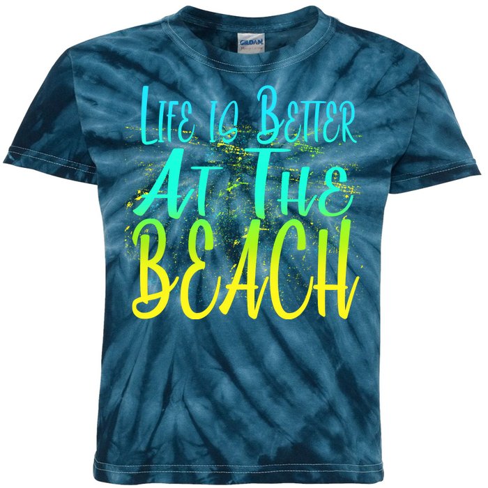 Life Is Better At The Beach Kids Tie-Dye T-Shirt