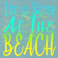 Life Is Better At The Beach Sueded Cloud Jersey T-Shirt
