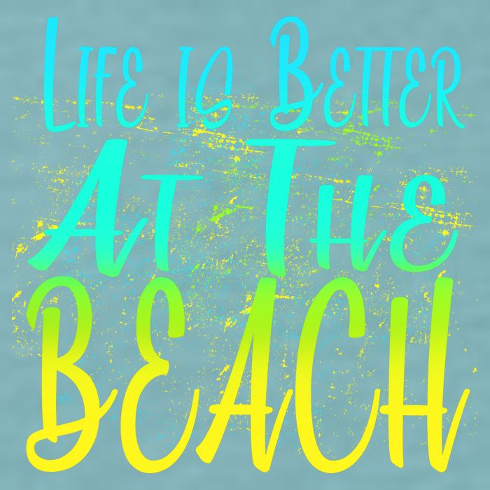 Life Is Better At The Beach Sueded Cloud Jersey T-Shirt
