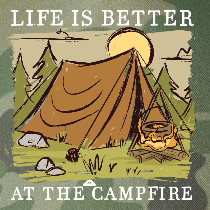 Life Is Better At The Campfire Legacy Tie Dye Trucker Hat