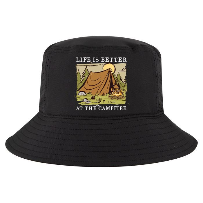 Life Is Better At The Campfire Cool Comfort Performance Bucket Hat