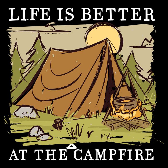 Life Is Better At The Campfire 16 in Basic Backpack
