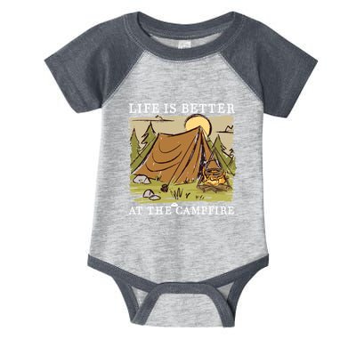 Life Is Better At The Campfire Infant Baby Jersey Bodysuit