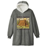 Life Is Better At The Campfire Hooded Wearable Blanket