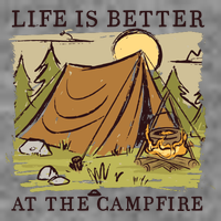 Life Is Better At The Campfire 7-Panel Snapback Hat