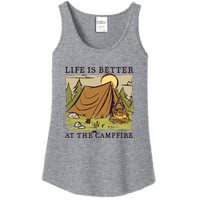 Life Is Better At The Campfire Ladies Essential Tank