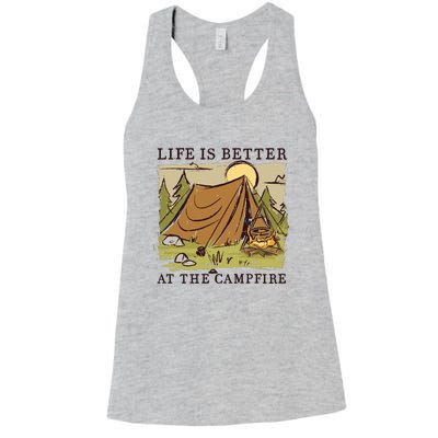 Life Is Better At The Campfire Women's Racerback Tank