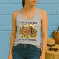 Life Is Better At The Campfire Womens Tank Top