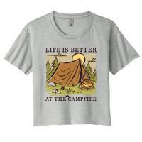 Life Is Better At The Campfire Crop Top