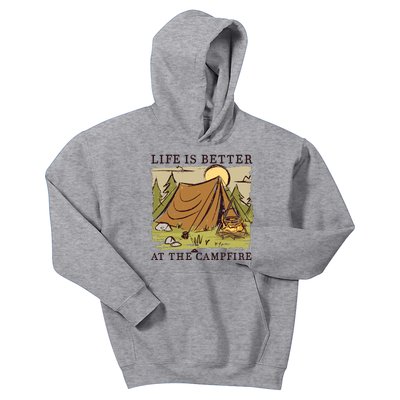 Life Is Better At The Campfire Kids Hoodie