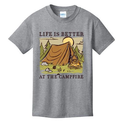 Life Is Better At The Campfire Kids T-Shirt