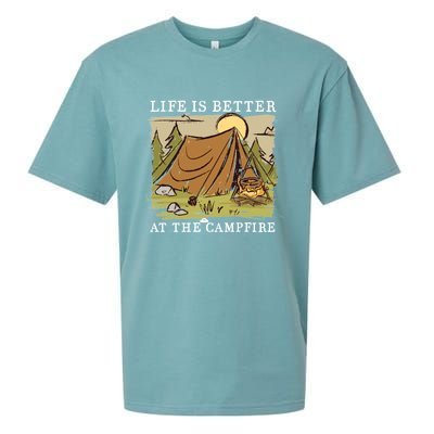 Life Is Better At The Campfire Sueded Cloud Jersey T-Shirt