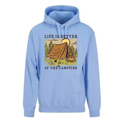 Life Is Better At The Campfire Unisex Surf Hoodie