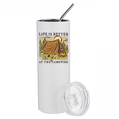 Life Is Better At The Campfire Stainless Steel Tumbler