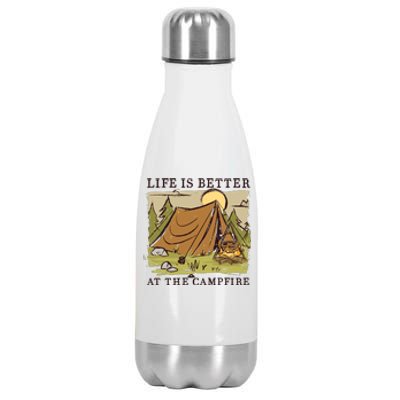 Life Is Better At The Campfire Stainless Steel Insulated Water Bottle