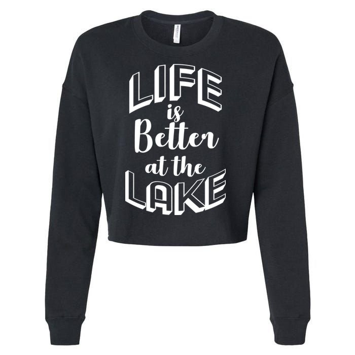 Life Is Better At The Lake Cropped Pullover Crew