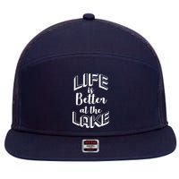 Life Is Better At The Lake 7 Panel Mesh Trucker Snapback Hat