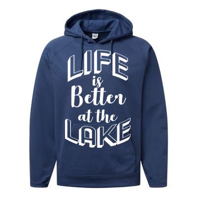 Life Is Better At The Lake Performance Fleece Hoodie