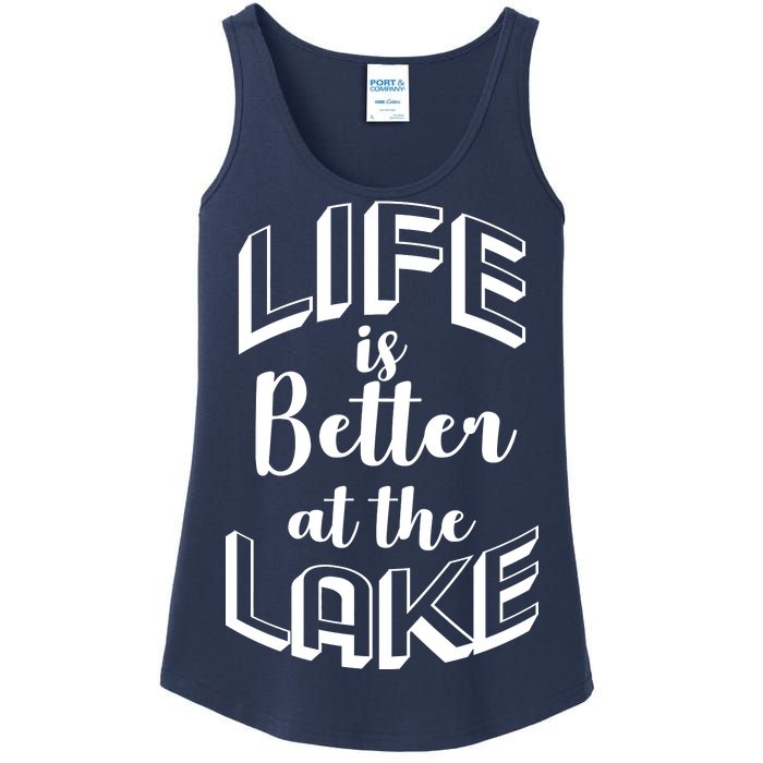 Life Is Better At The Lake Ladies Essential Tank