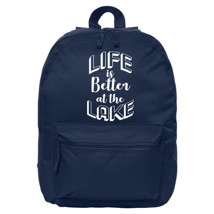 Life Is Better At The Lake 16 in Basic Backpack