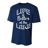 Life Is Better At The Lake Youth Performance Sprint T-Shirt