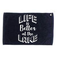 Life Is Better At The Lake Grommeted Golf Towel