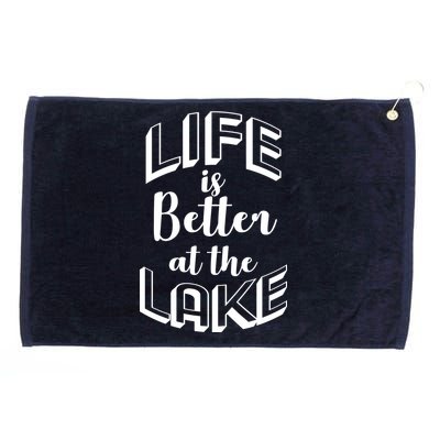 Life Is Better At The Lake Grommeted Golf Towel