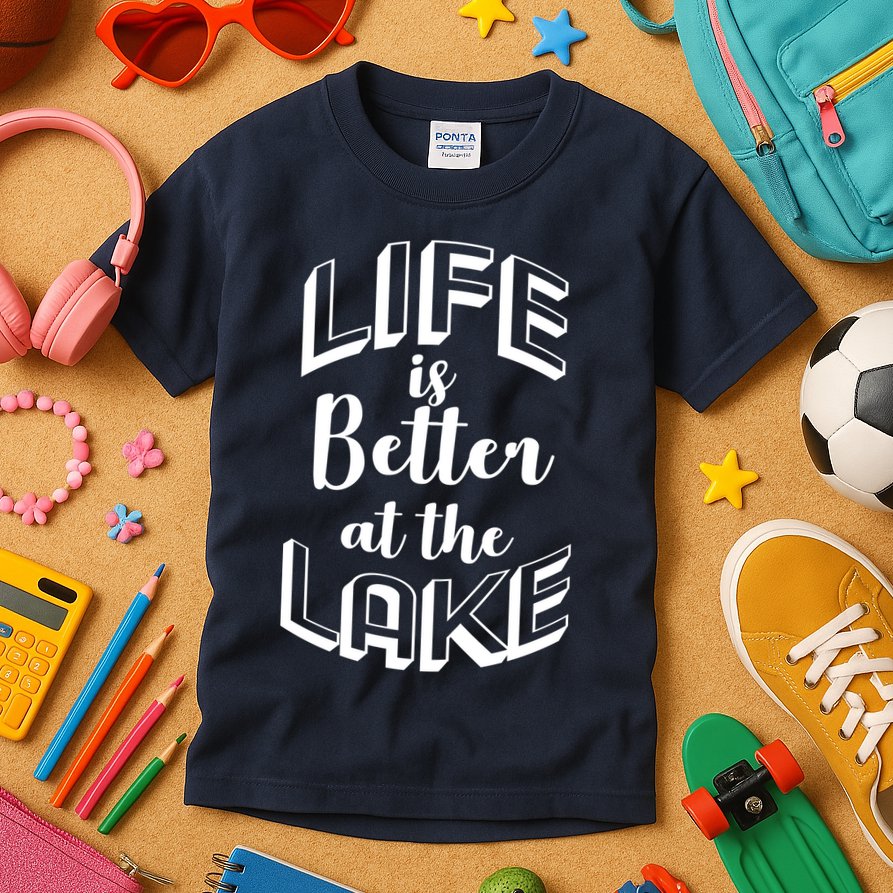 Life Is Better At The Lake Kids T-Shirt