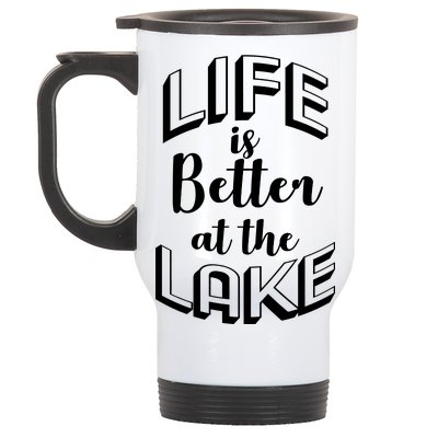 Life Is Better At The Lake Stainless Steel Travel Mug