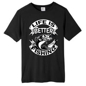 Life Is Better Fishing Tall Fusion ChromaSoft Performance T-Shirt