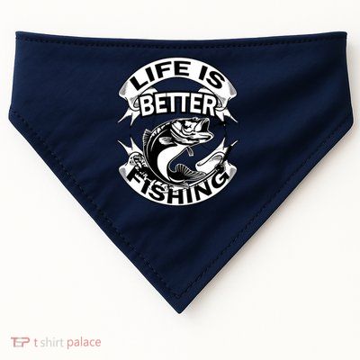 Life Is Better Fishing USA-Made Doggie Bandana