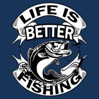 Life Is Better Fishing USA-Made Doggie Bandana