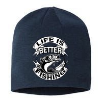 Life Is Better Fishing Sustainable Beanie