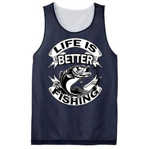 Life Is Better Fishing Mesh Reversible Basketball Jersey Tank