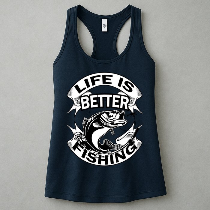 Life Is Better Fishing Womens Tank Top