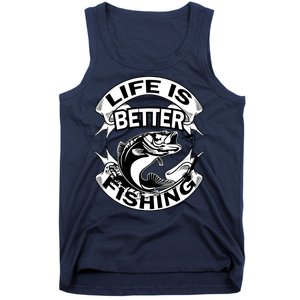 Life Is Better Fishing Tank Top