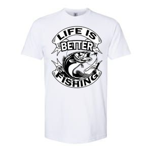 Life Is Better Fishing Softstyle CVC T-Shirt