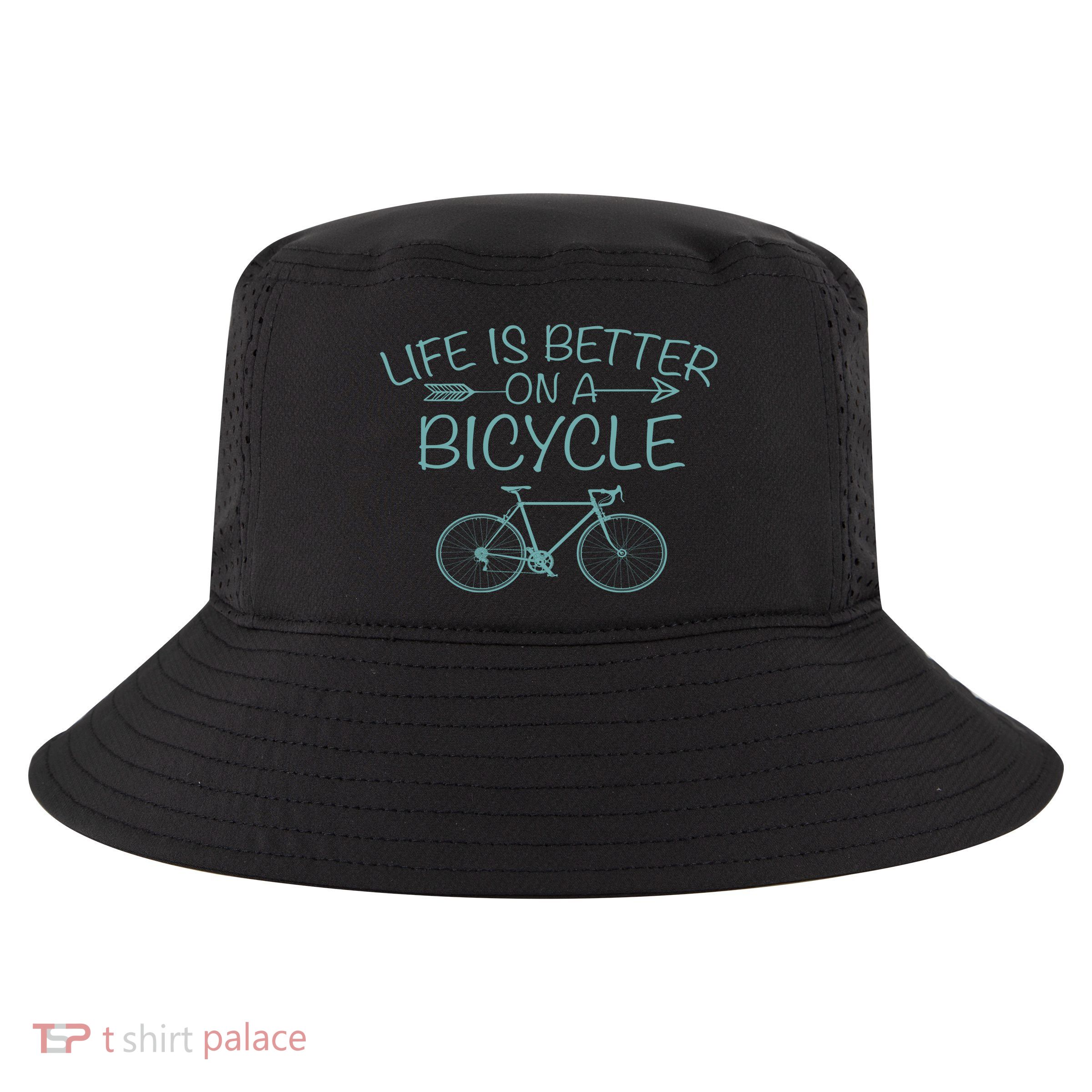 Life Is Better On A Bicycle Cool Comfort Performance Bucket Hat