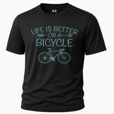 Life Is Better On A Bicycle Performance Shirt