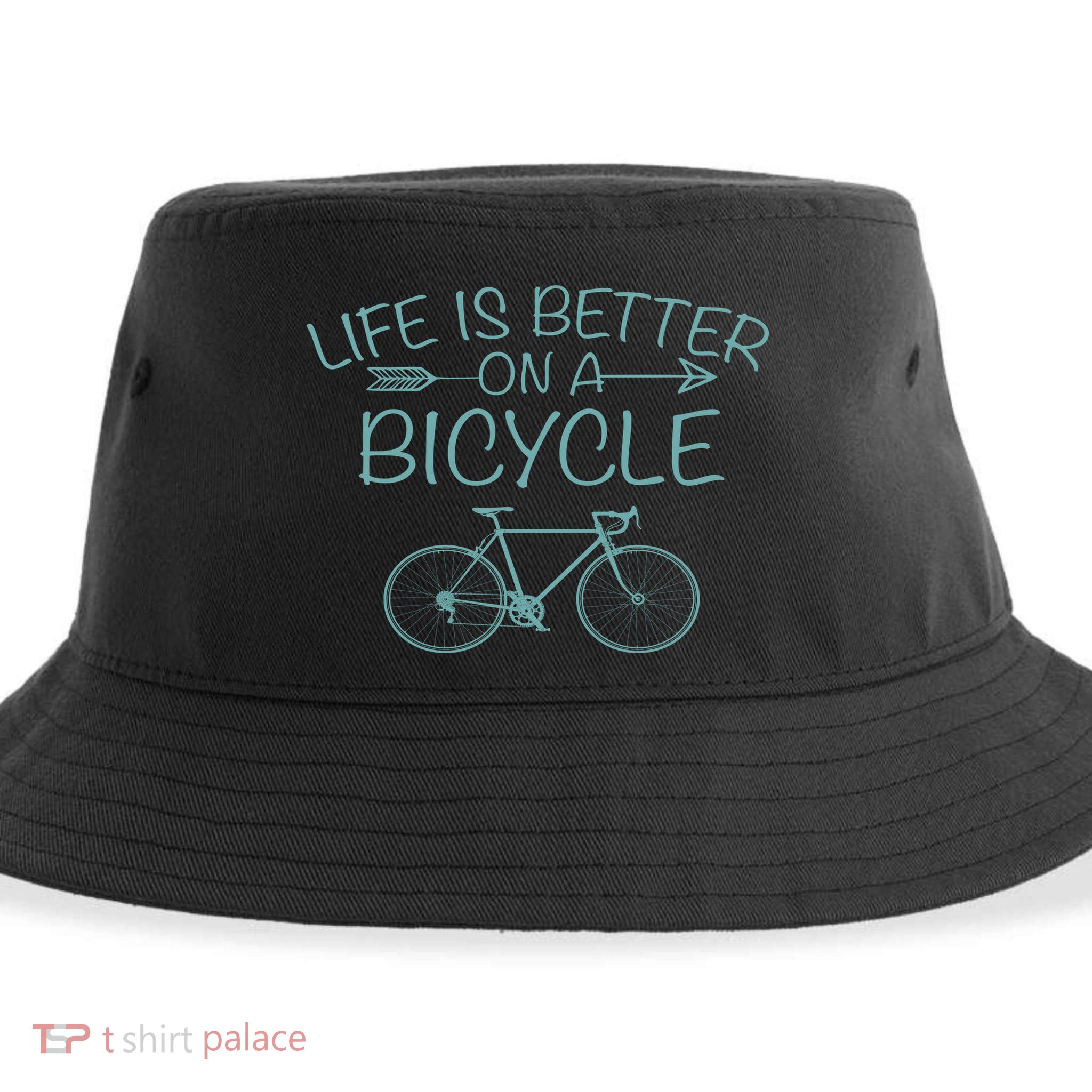 Life Is Better On A Bicycle Sustainable Bucket Hat