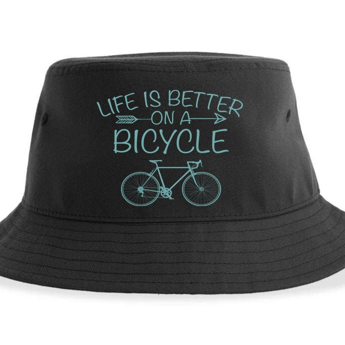 Life Is Better On A Bicycle Sustainable Bucket Hat