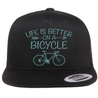 Life Is Better On A Bicycle Flatbill Hat