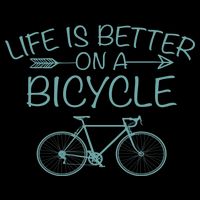 Life Is Better On A Bicycle Flatbill Hat