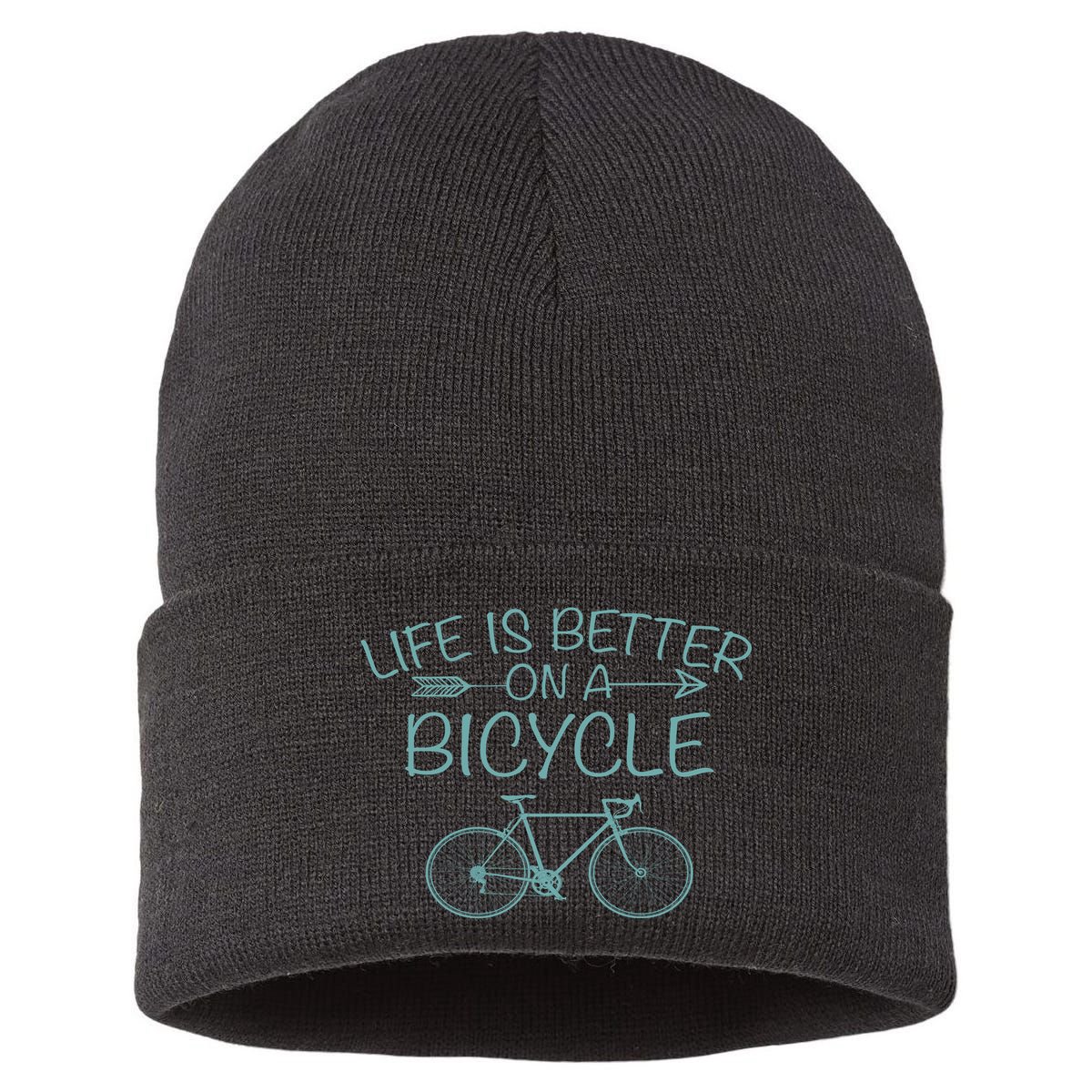 Life Is Better On A Bicycle Sustainable Knit Beanie