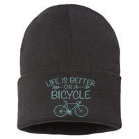 Life Is Better On A Bicycle Sustainable Knit Beanie