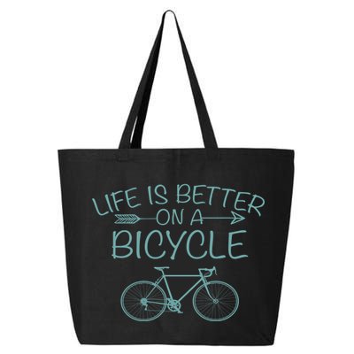 Life Is Better On A Bicycle 25L Jumbo Tote