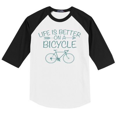 Life Is Better On A Bicycle Baseball Sleeve Shirt